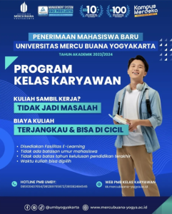 Read more about the article Kuliah Sambil Kerja? Bisa…Kelas Karyawan UMBY – Waktu Kuliah Bisa Dipilih Biaya Kuliah Bisa Diangsur