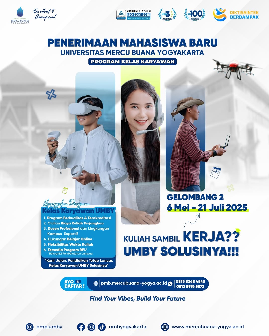 Pendaftaran Mahasiswa Baru UMBY Gelombang 2 Tahun 2025 Telah Dibuka!